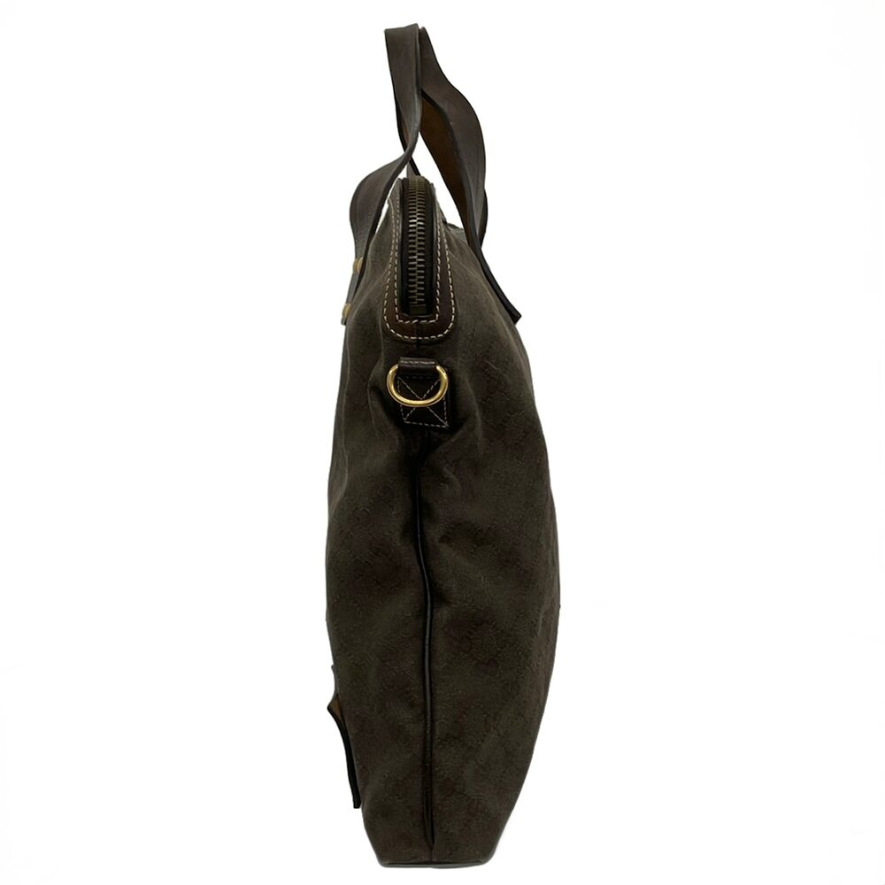 Gucci GG Boston Bag 201864 Dark Brown Bordeaux Jacquard Leather - Picture 4 of 13